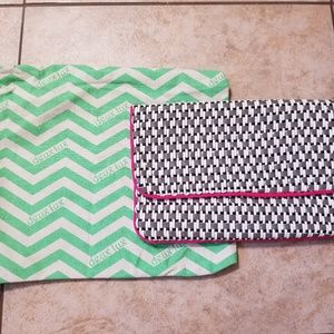 Deux Lux woven clutch